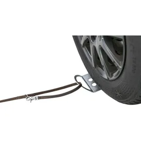 Płytka pod koło samochodu do mocowania smyczy, 12 x 31 cm